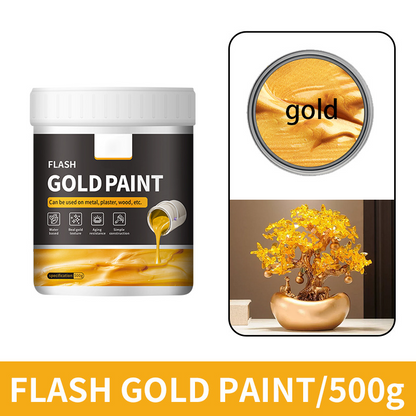 🔥Jusqu'à épuisement des stocks -50% !🎉 Peinture dorée flash multiusage à base d'eau