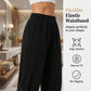 📢📢50 % DE RÉDUCTION !! ⏰Pantalon capri décontracté pour femme à taille élastiquée