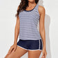 Ensemble de Bain Tankini Sport Chic 3 Pièces pour Femme