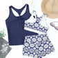 Ensemble de Bain Tankini Sport Chic 3 Pièces pour Femme