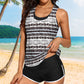 Ensemble de Bain Tankini Sport Chic 3 Pièces pour Femme
