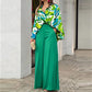 Chemise florale féminine et pantalon à pattes larges avec taille haute (1 set)✈️【Chéri(e), deux articles avec livraison gratuite】