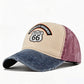 💐 PROMO EXCEPTIONNELLE -50% ! Casquette Moto Vintage Route 66 – Jean délavé, Double coutures 🧥✨ 【Qualité Premium】