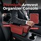 Coussin d'accoudoir de voiture, housse de console centrale 5 en 1 avec 2 sacs de rangement, porte-gobelet, emplacement pour boîte à mouchoirs, emplacement pour téléphone pour berlines, accessoires de voiture, organisateurs intérieurs