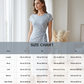 Robe midi à rayures avec nœud sur le côté pour femme