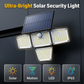 💡 Lampe Murale Extérieure à Détecteur de Mouvement – IP65 Waterproof, Sans Fil & Autonome 8h pour Garage/Entrepôt