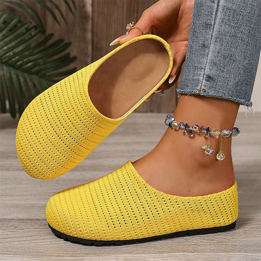 👡🌸Mules en Tricot Respirant À Enfiler pour Femme