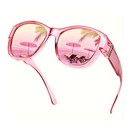 ☀️Grandes lunettes de soleil à porter par-dessus des lunettes de vue pour femmes