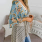 🌸Soldes de printemps : 49 % de réduction🌸Cardigans pour femme à fleurs, à manches volantées et à nouer, style bohème fluide et ample