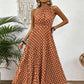 📢 Mi-saison : −50 % – ne ratez pas cette offre ! ⏰Robe Femme Pois & Dos Nu – Coupe Haute Taille, Jupe Plissée, Sans Manches, 3 Couleurs, 4 Tailles, Style Rétro & Élégant ✨