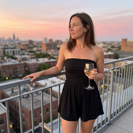 Robe tube sans bretelles pour femme, combishort d'été à volants pour la plage