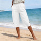⏰ -50% – Pour une durée limitée ! Pantalon capri décontracté d'été respirant pour femme