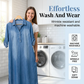 Robe longue ample en denim délavé pour femme