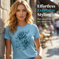⭐T-shirt élégant pour femme à imprimé floral