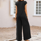 Combinaison pantalon ample à jambes larges pour femme