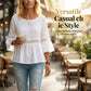 ⏳ Dernière heure – -50% se termine ! Blouse à volants et à basques pour femme