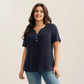 🥳SOLDES 2026🥳💞Plus de 50 000 exemplaires vendus !⚡T-shirt décontracté à manches courtes pour femme, grande taille
