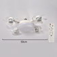 🌀Nouveau ventilateur de plafond avec éclairage et douille E27 – Ventilateur LED silencieux 2 en 1 avec télécommande, combinaison écoénergétique de refroidissement et d'éclairage pour la chambre à coucher