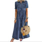 👗✨Robe longue en jean vintage pour femme – Un chic décontracté pour tous les jours🔥