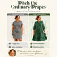 Robe d'été à pois pour femme avec manches à volants