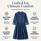 Robe longue en jean à boutons pour femmes, grande taille
