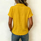 Chemise femme à manches courtes en coton et lin