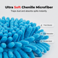 🧹Tête de rechange pour balai à franges Chenille Spin : des têtes au design unique qui transforment le balai à franges en plumeau à long manche, avec seau et manche équipés d'un filtre pour le nettoyage à sec✨