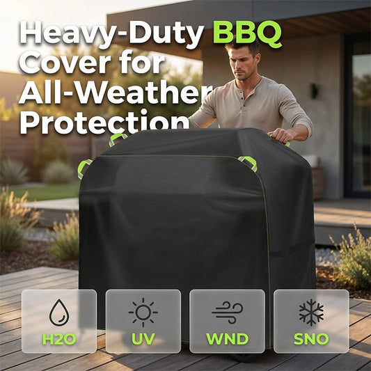🔥 Housse d'extérieur ultra-résistante pour barbecue – résistante aux intempéries, aux UV et durable – protège votre barbecue de la pluie, de la poussière et de la saleté – idéale pour les barbecues à gaz, à charbon et électriques