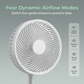Ventilateur de sol télescopique multifonction portable