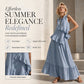 Robe longue sans manches à volants pour femme