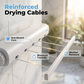 🧺 50% DE RÉDUCTION 💨 Étendoir à linge rétractable multi-cordes – Gain de place & solide – Parfait pour balcon, salle de bain ou buanderie – cordes robustes, installation facile ✨🏠