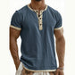 ⌛Offre à durée limitée – T-shirt Henley à manches courtes et respirant pour homme