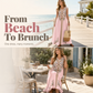 🎐 Robe longue fluide à imprimé bohème ✨ À associer à un chapeau de soleil à large bord en osier et à des sandales de plage plates pour un look bohème décontracté, idéal pour les vacances ! ✨