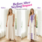 Robe fluide à encolure en V flatteuse