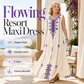 Robe fluide à encolure en V flatteuse