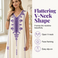 Robe fluide à encolure en V flatteuse