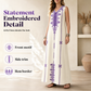 Robe fluide à encolure en V flatteuse