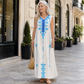 Robe fluide à encolure en V flatteuse