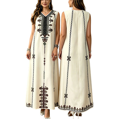 Robe fluide à encolure en V flatteuse