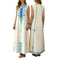 Robe fluide à encolure en V flatteuse
