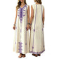 Robe fluide à encolure en V flatteuse