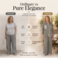 Ensemble chemise à paillettes et pantalon à jambes larges pour femme