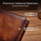 Portefeuille vintage pour homme avec protection anti-RFI
