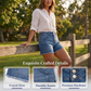📢📢57% DE RÉDUCTION !! ⏰Short en jean stretch décontracté pour femme