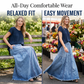 Women Casual Denim Maxi Skirt