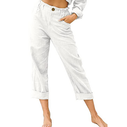 🔥-54%👖 Pantalon Femme Décontracté – Taille Haute Poches Confort Coupe Ample🤍  pour le quotidien