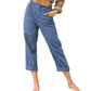 🔥-54%👖 Pantalon Femme Décontracté – Taille Haute Poches Confort Coupe Ample🤍  pour le quotidien