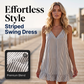 🔥-52%👗 Robe Femme Sans Manches 🌿 Robe décontractée rayée sans manches, col en V et volants pour l'été