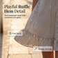 🔥-52%👗 Robe Femme Sans Manches 🌿 Robe décontractée rayée sans manches, col en V et volants pour l'été