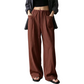 ✨Pantalon large à taille haute et cordon de serrage pour femme